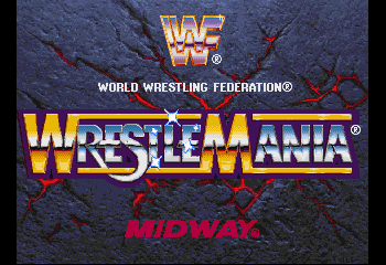 WWF WrestleMania: The Arcade Game Title Screen